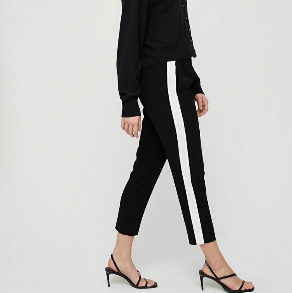 Babaton EUC Conan Black Pant Terado Side Stripe